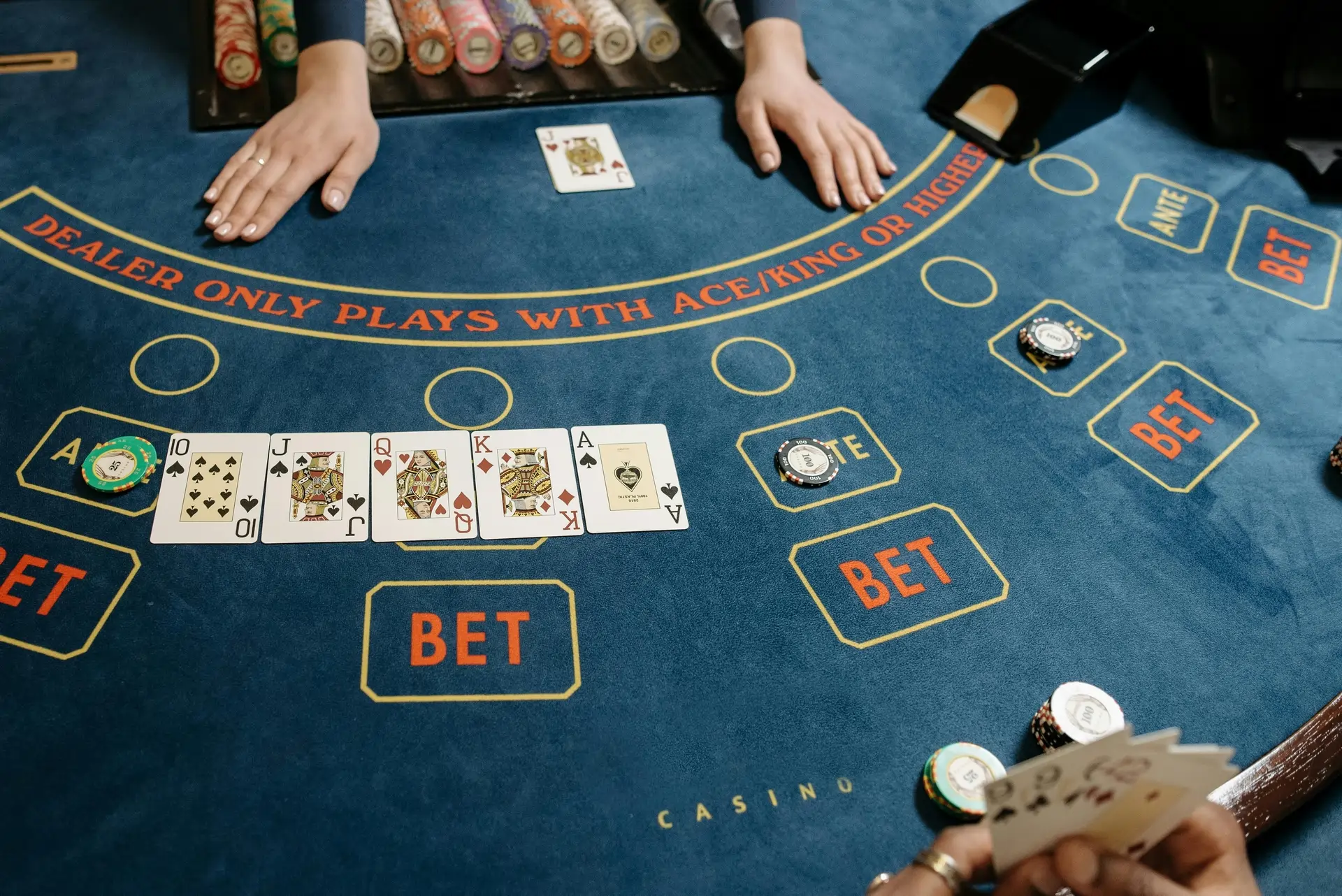 Corporate casino night in Barcelona: card games