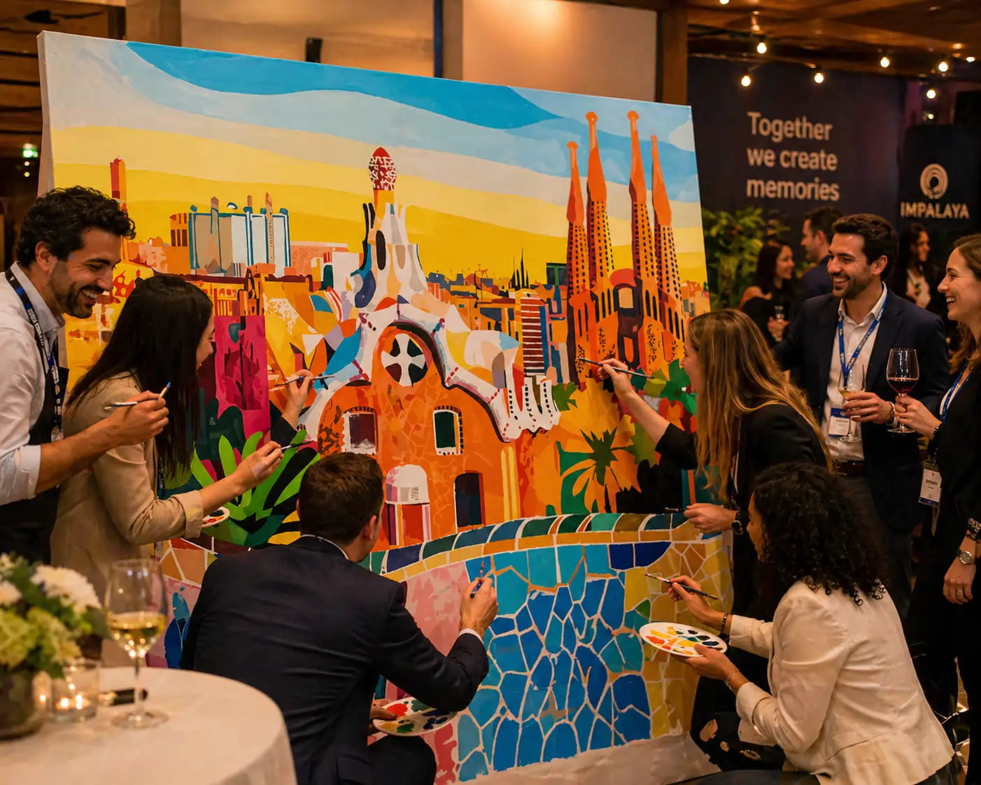 Painting Mosaic Wall
